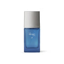 A rectangular blue glass perfume bottle with a metallic silver cap, labeled 'THE SECRET CODE III' and 'Secret MAN', centered on a plain white background.